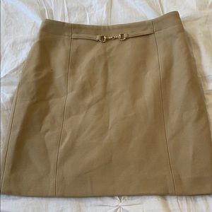 Tan Pencil Skirt